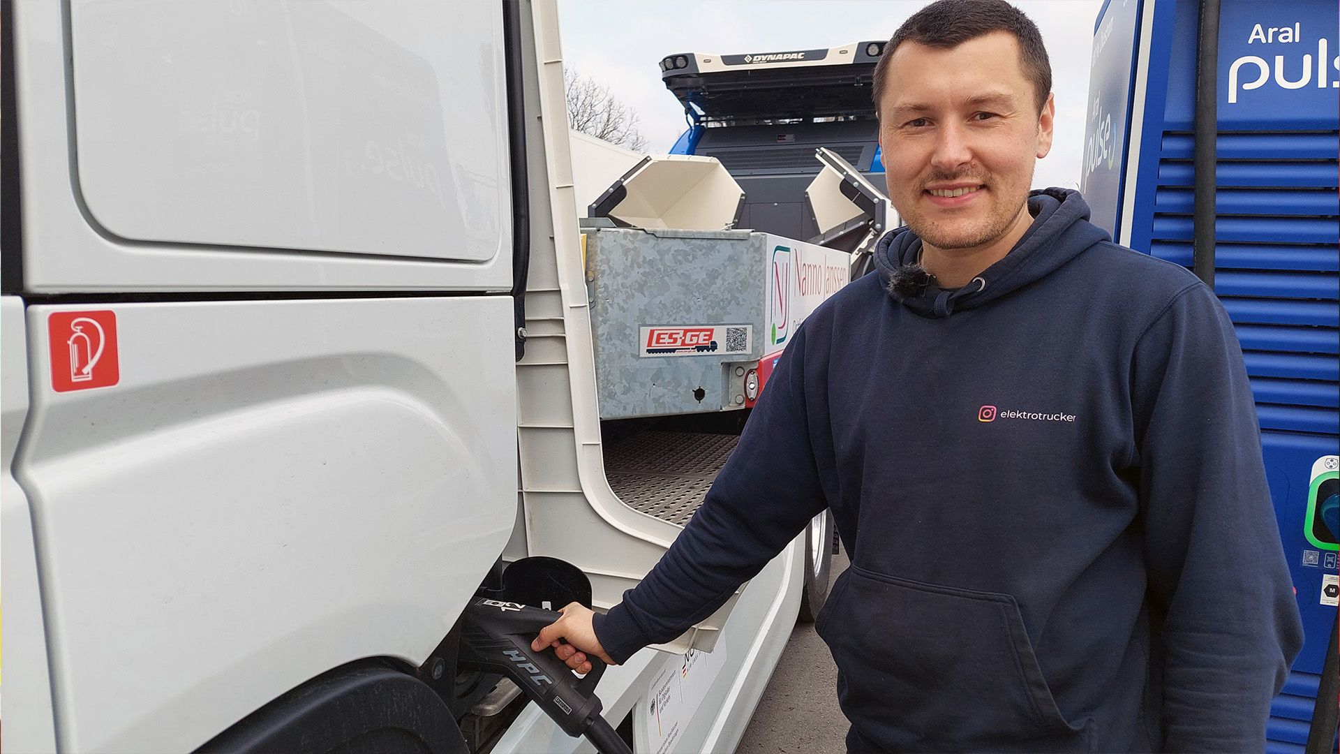 Themen u. a.: Elektrotrucker Tobi - 22 Tonnen elektrisch nach München