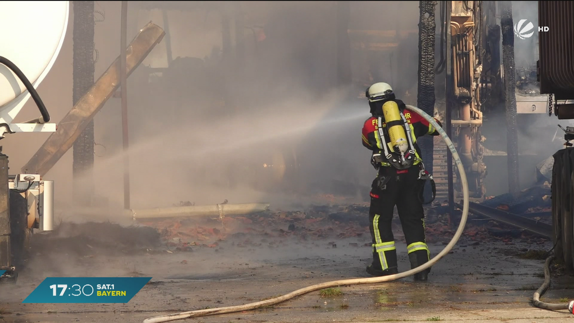 Großbrand in der Oberpfalz: Schaden von rund einer halben Million Euro