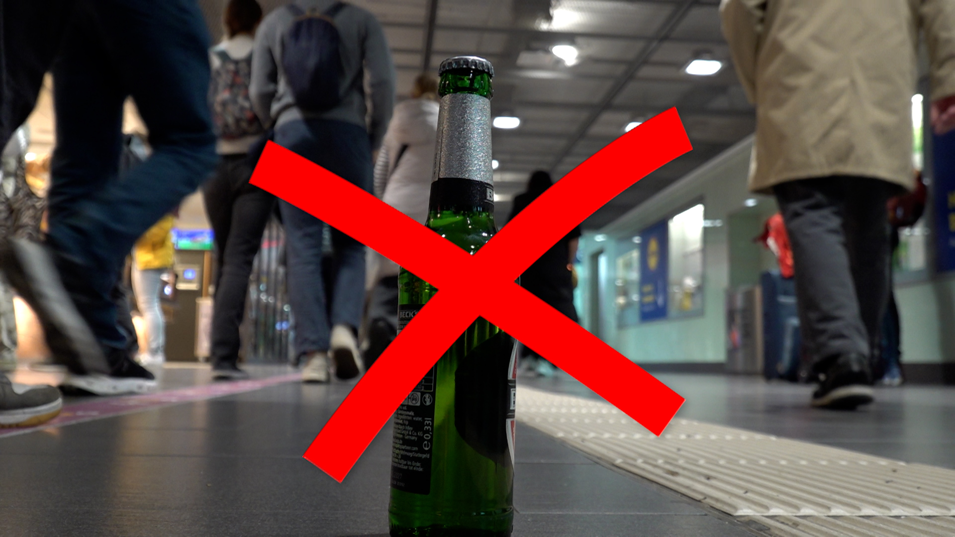 Bundesweites Alkoholverbot an Bahnhöfen