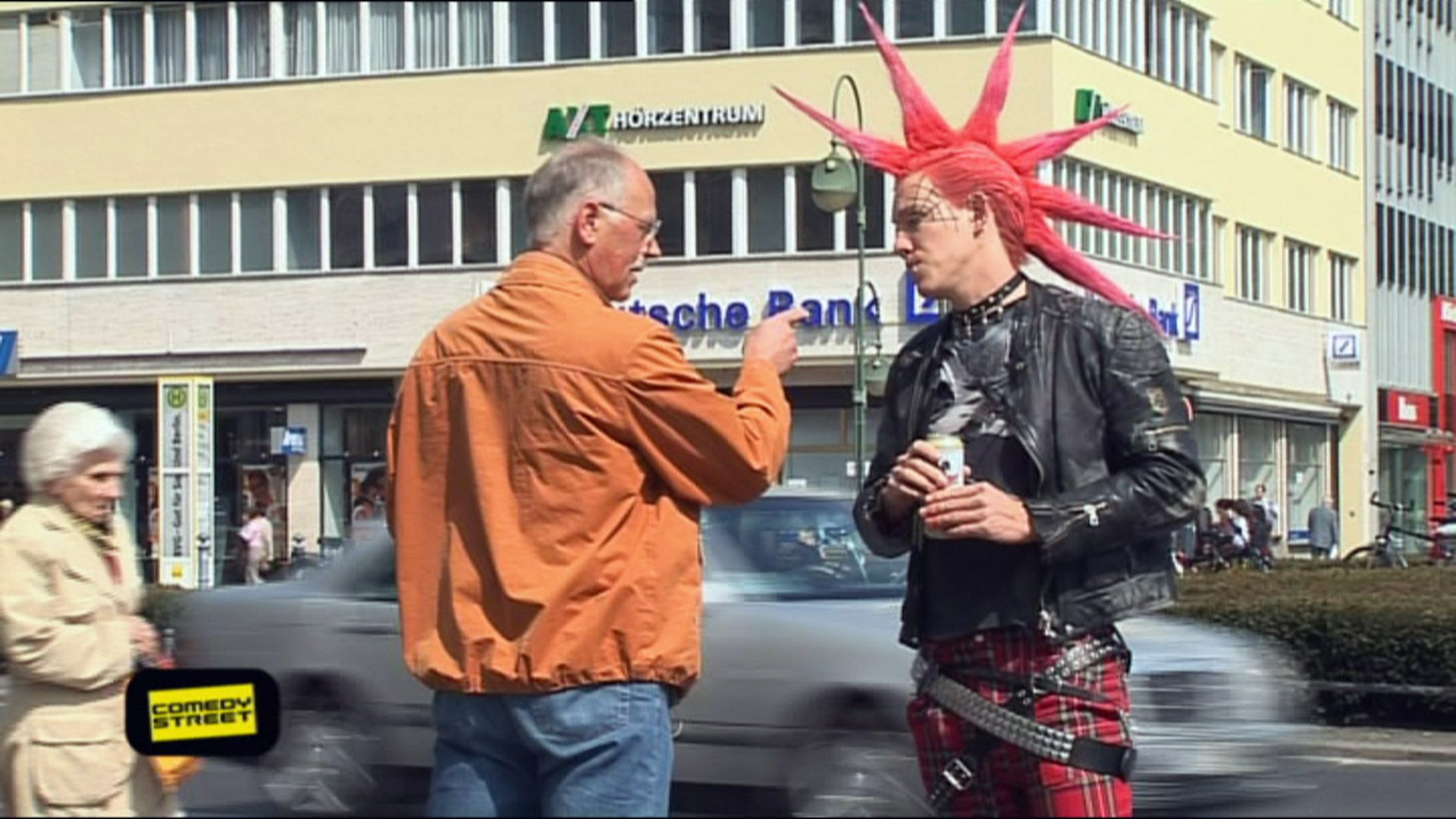 Ein Punk sieht rot
