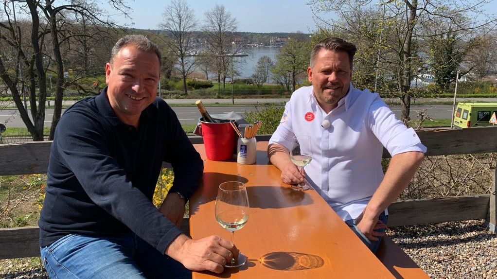 Hoffentlich geht keiner baden im "Loretta am Wannsee"