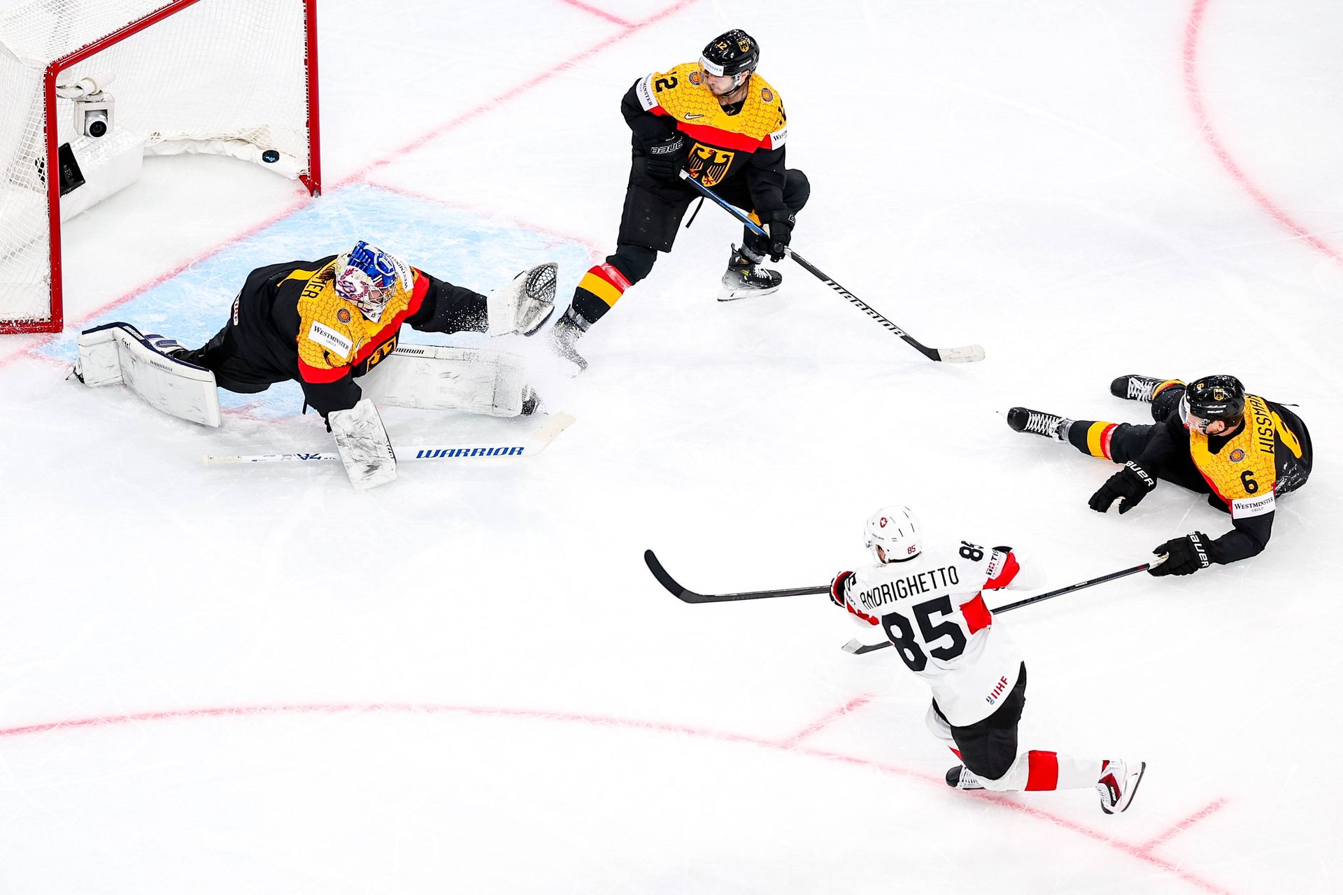 Eishockey-WM-Highlights: Deutschland mit Horror-Drittel gegen die Schweiz