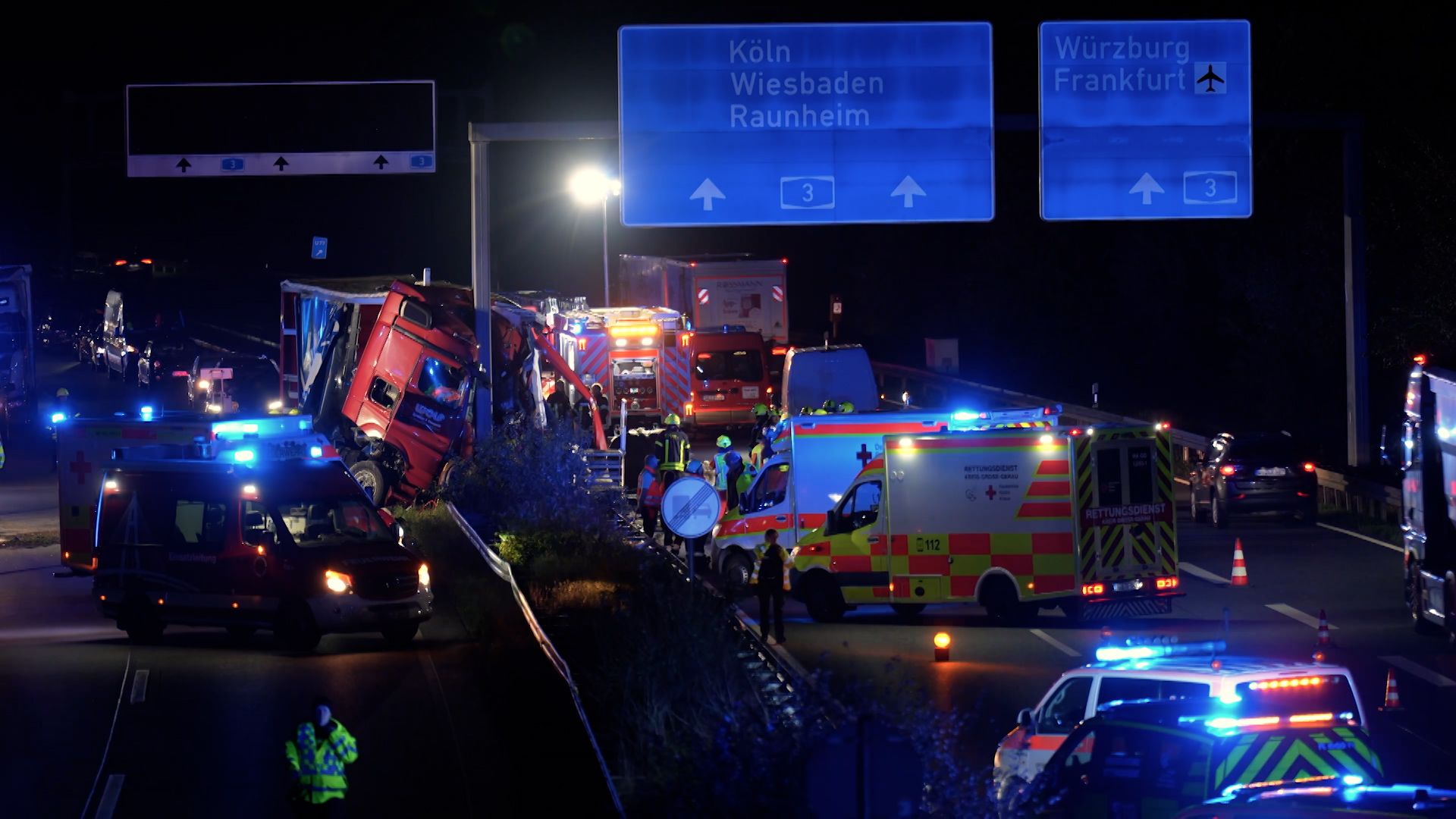Tödlicher Unfall auf der A67