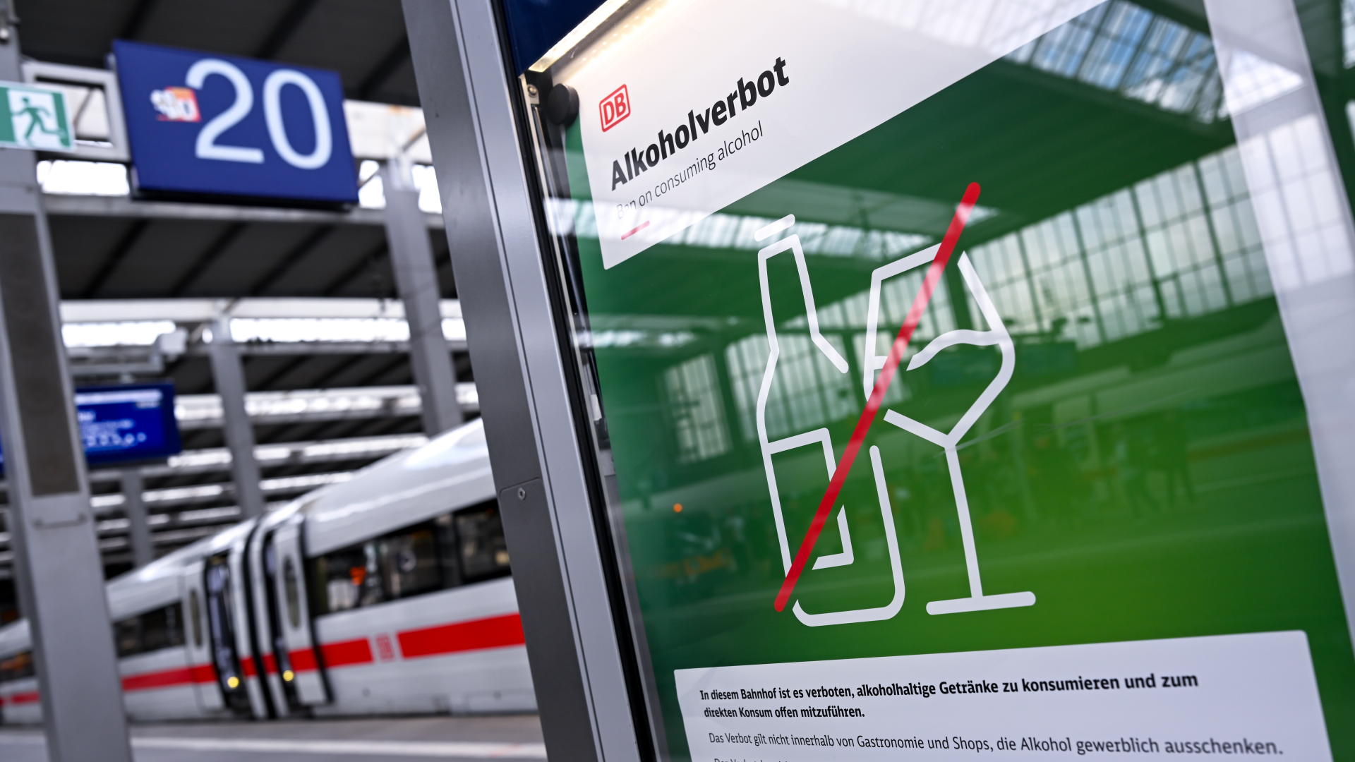 Alkoholverbot an Bahnhöfen tritt in Kraft