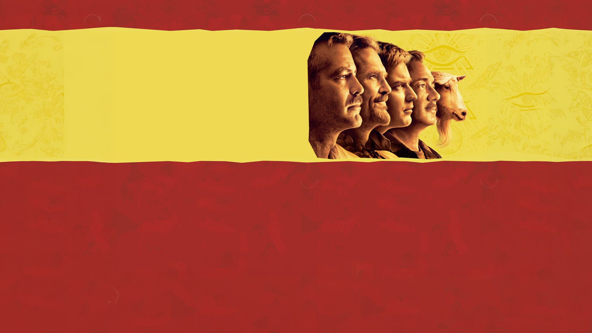 Männer, die auf Ziegen starren