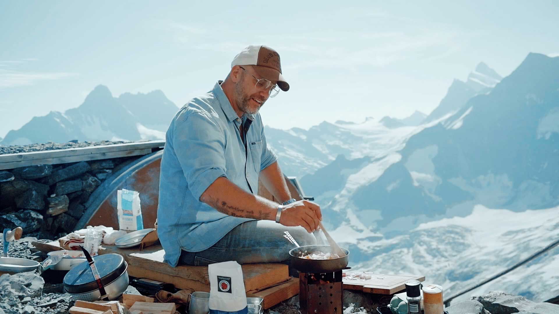 Pasta des Alpes auf 3350 Metern