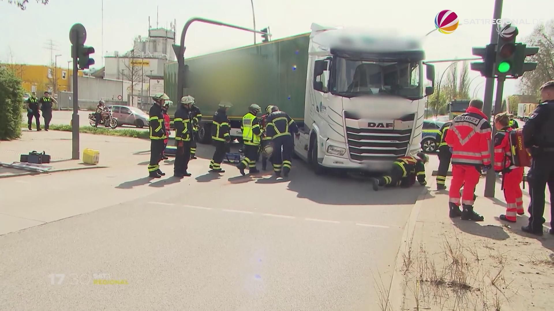Tödlicher Abbiegeunfall in Hamburg-Billbrook