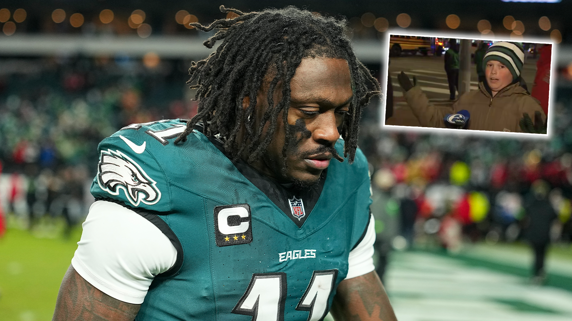 NFL: Junger Eagles-Fan eskaliert - Interview geht viral