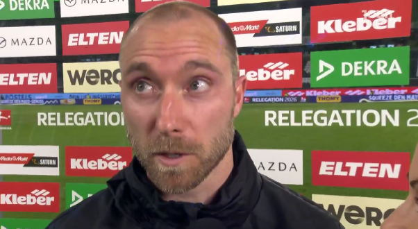Relegation: So reagiert Eriksen auf Hinspiel