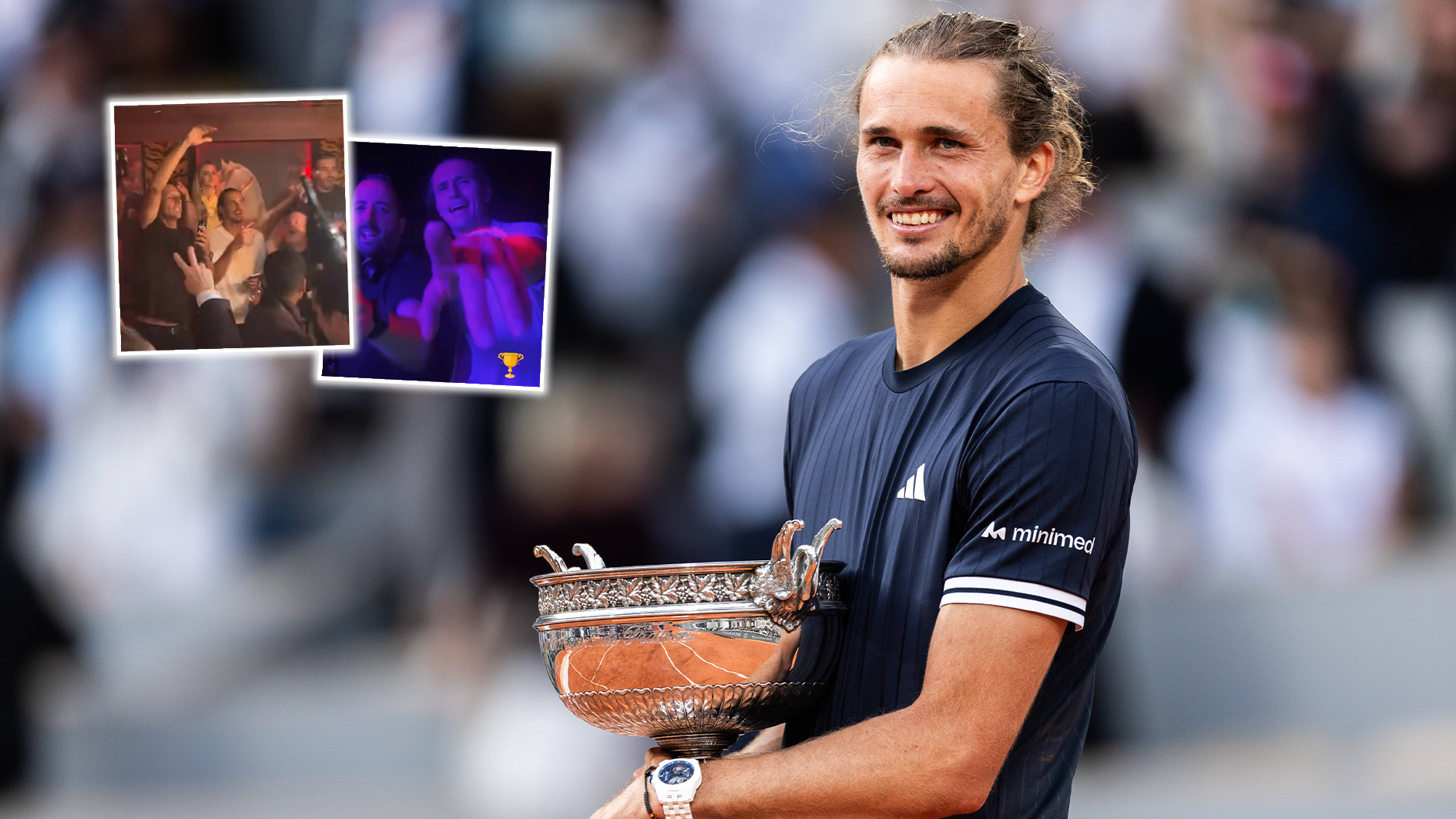 Alexander Zverev feiert Grand-Slam-Titel in Pariser Nachtclub