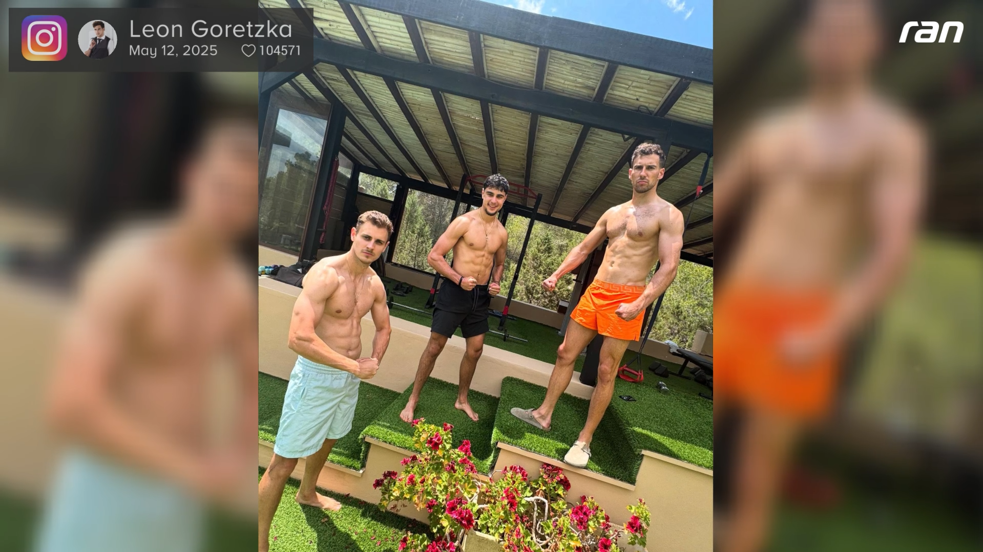 FC Bayern: Leon Goretzka posiert als Vollmaschine auf Ibiza