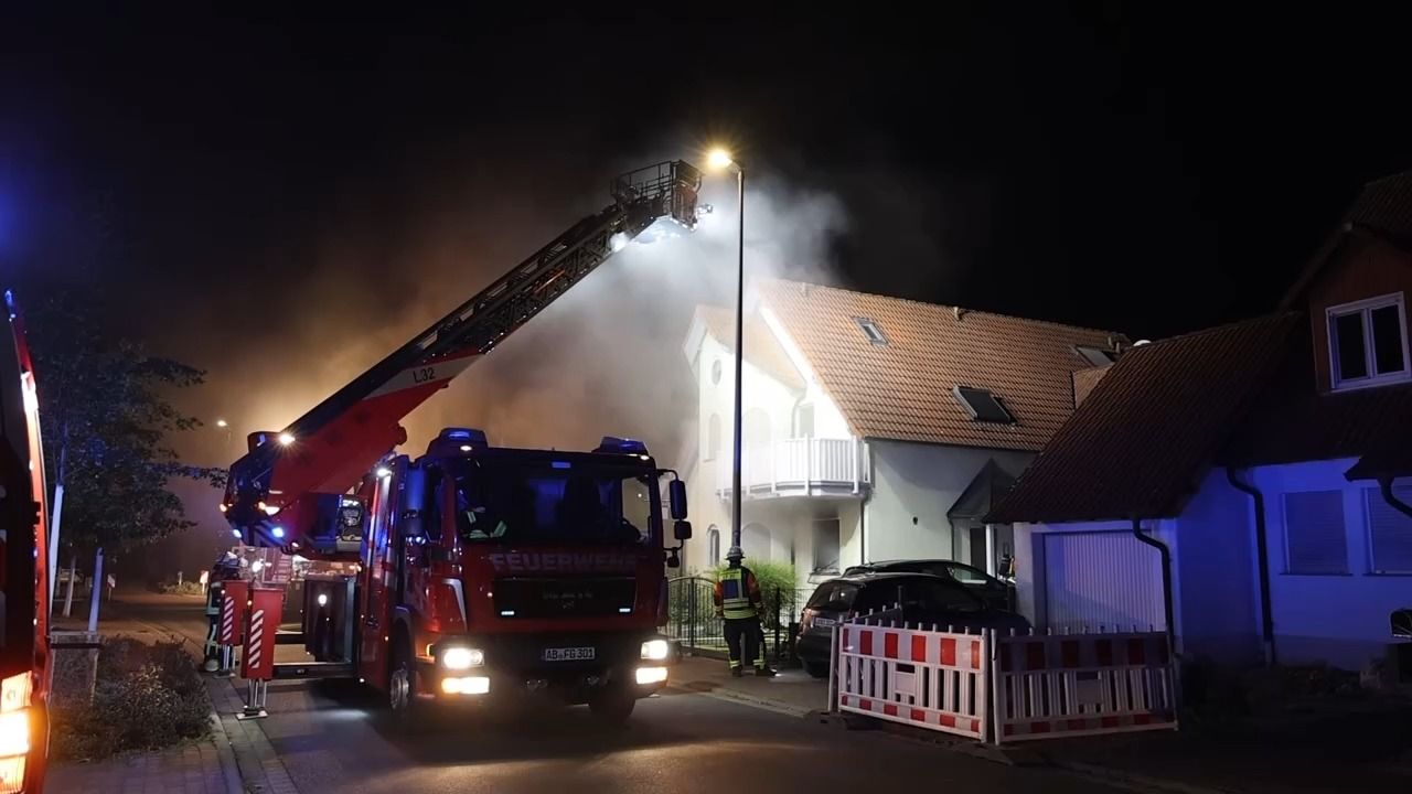 Brand in Großostheim: Einfamilienhaus vorerst unbewohnbar