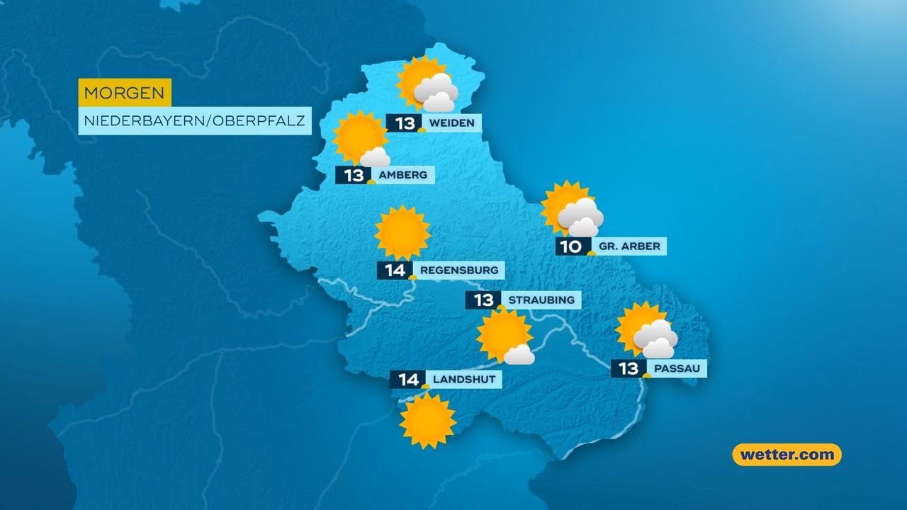 Das Bayern-Wetter vom 26.10.2026: Sonne und Regen
