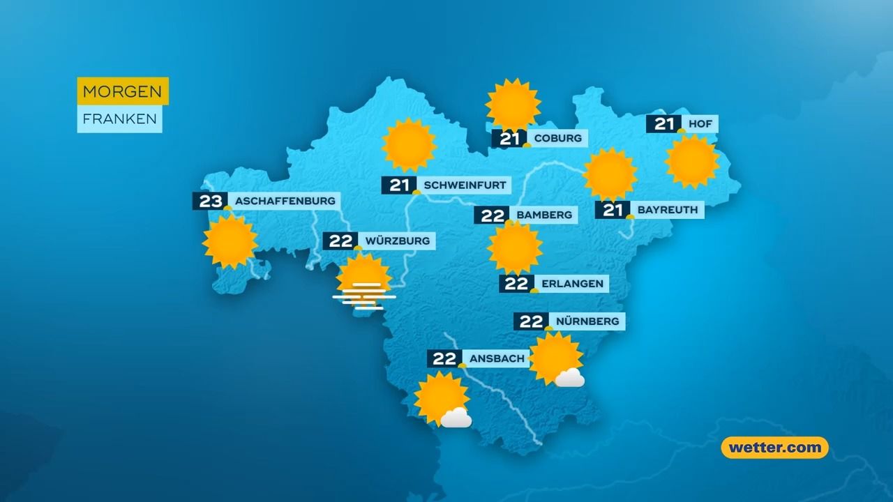 Das Bayern-Wetter vom 05.10.2026:  Wochenstart zweigeteilt