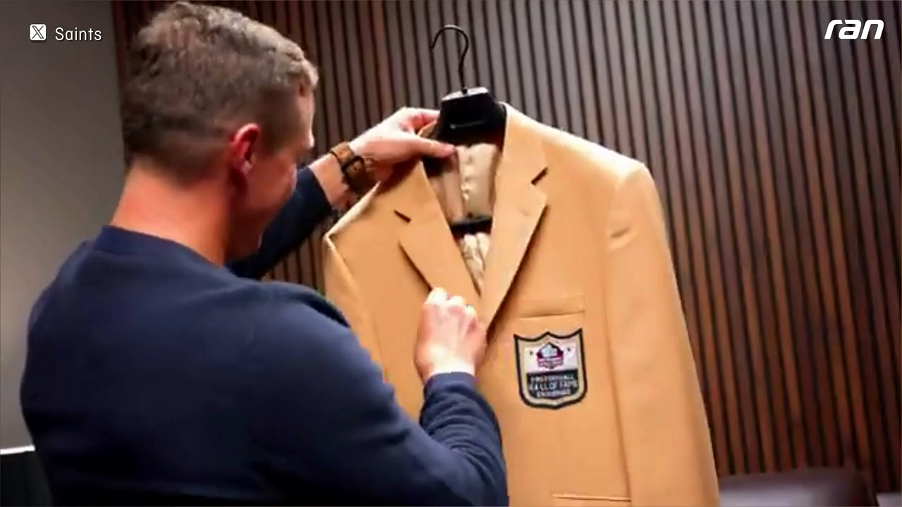 NFL: Drew Brees emotional - Saints-Legende bekommt Hall-of-Fame Geschenk