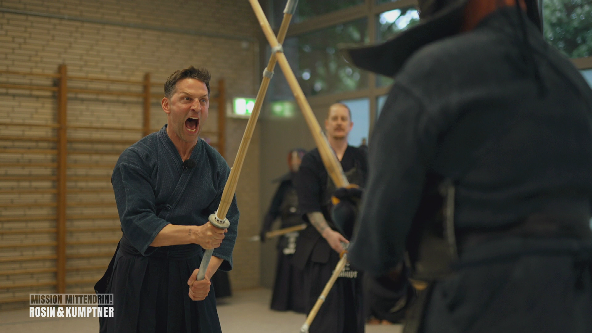 Alex gibt beim Kendo Rosin gehörig auf die Nuss