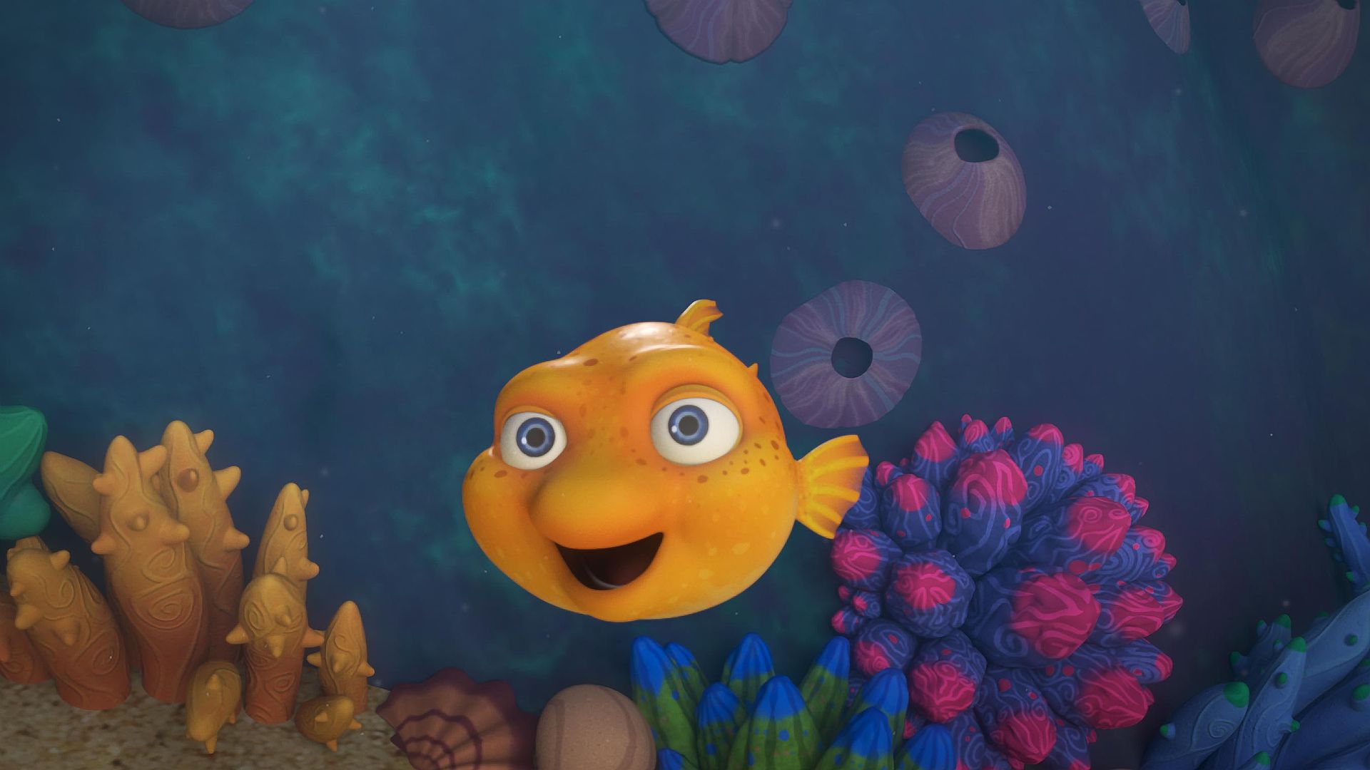 Splashs Fischschwarm