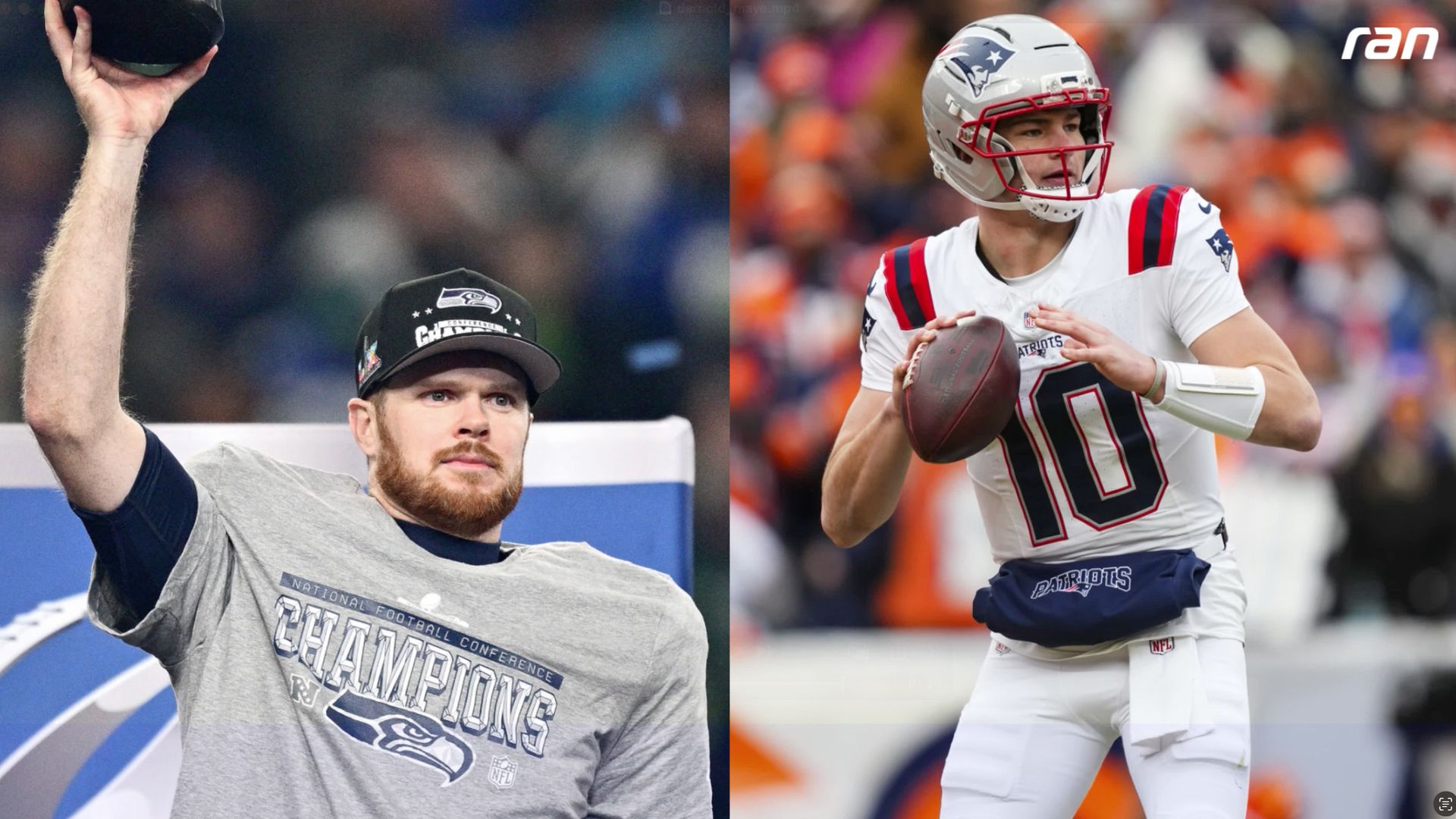 Super Bowl: Drake Maye und Sam Darnold - vom Basketball-Court zum Super Bowl