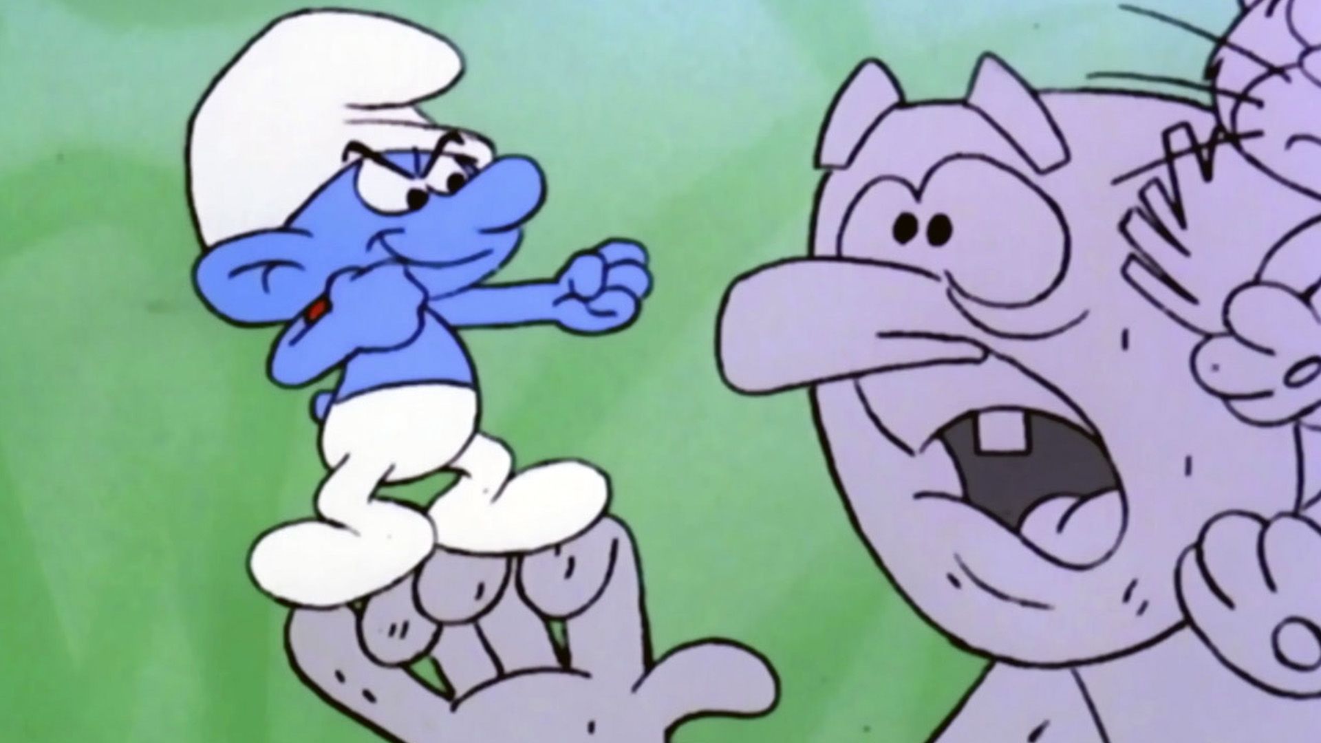Gargamel zu Stein erstarrt / Fauli wird fleißig