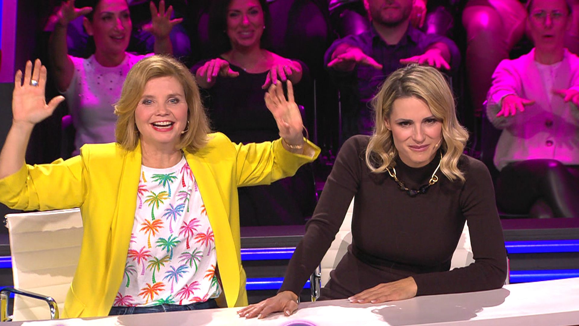 Michelle und Annette müssen Vegetarier und Fleischesser erkennen
