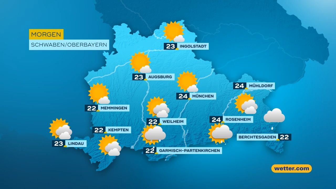 Das Bayern-Wetter vom 04.09.2026: Spätsommer am Wochenende