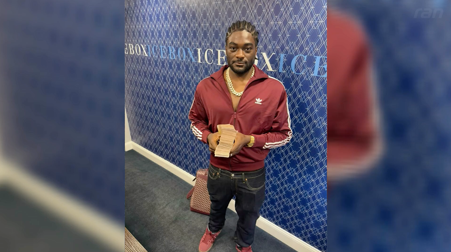NFL-Star protzt mit Bargeld und Uhren!