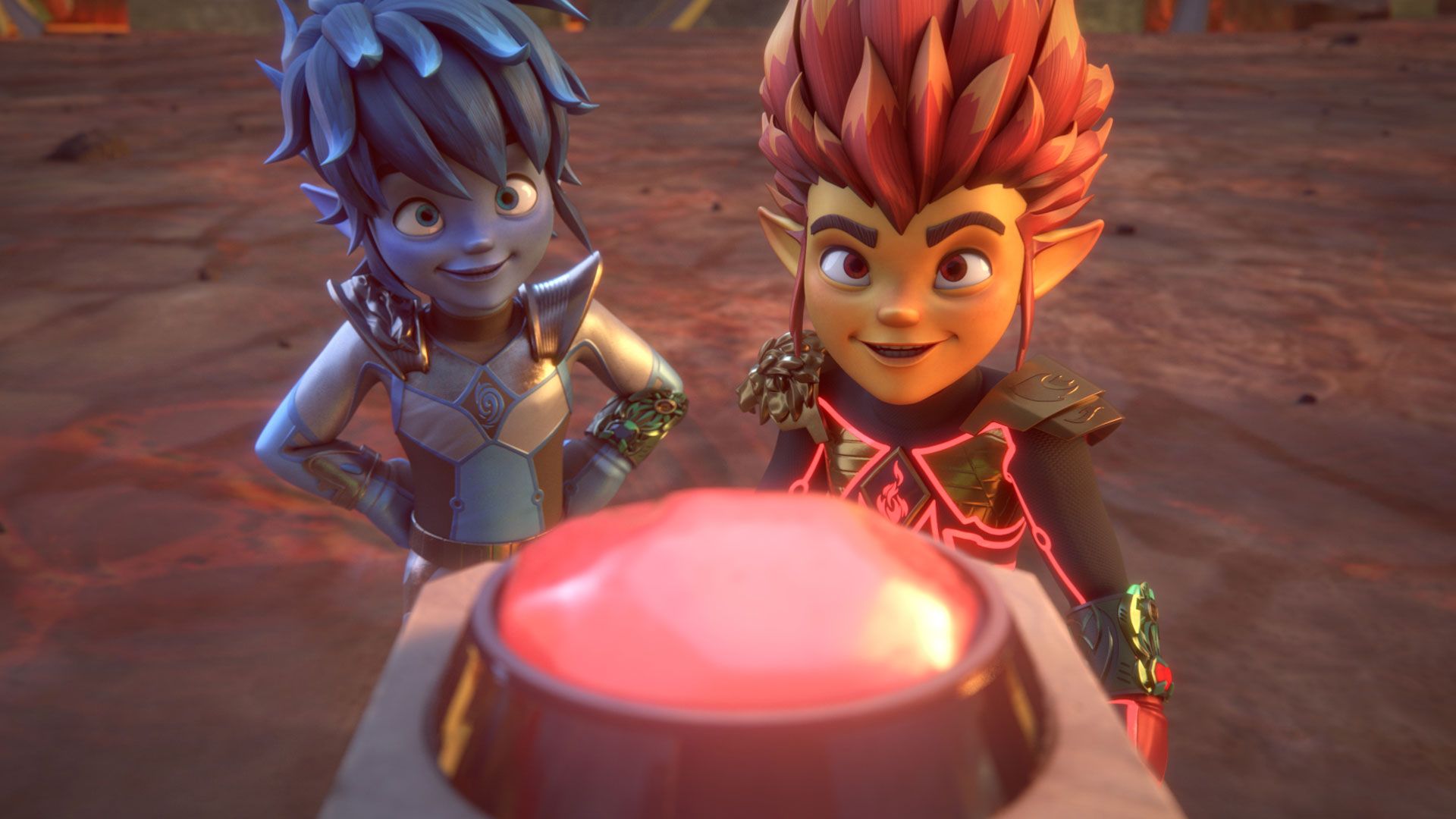 Eine Explosion heißer Luft