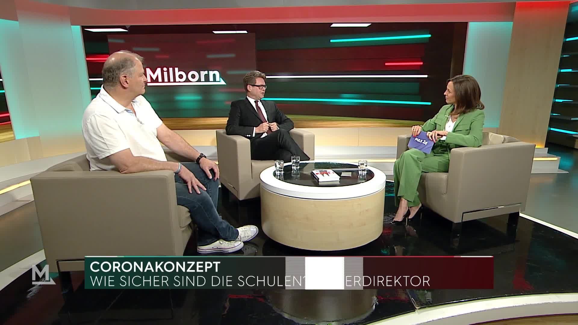 Polaschek und Kusej im Interview bei Milborn