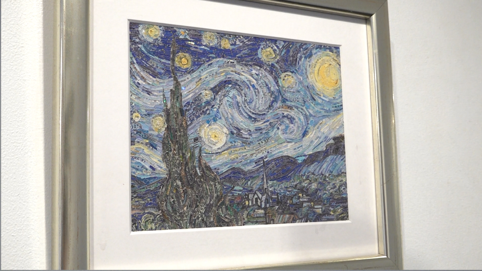 Kunst aus geschredderten Geldscheinen