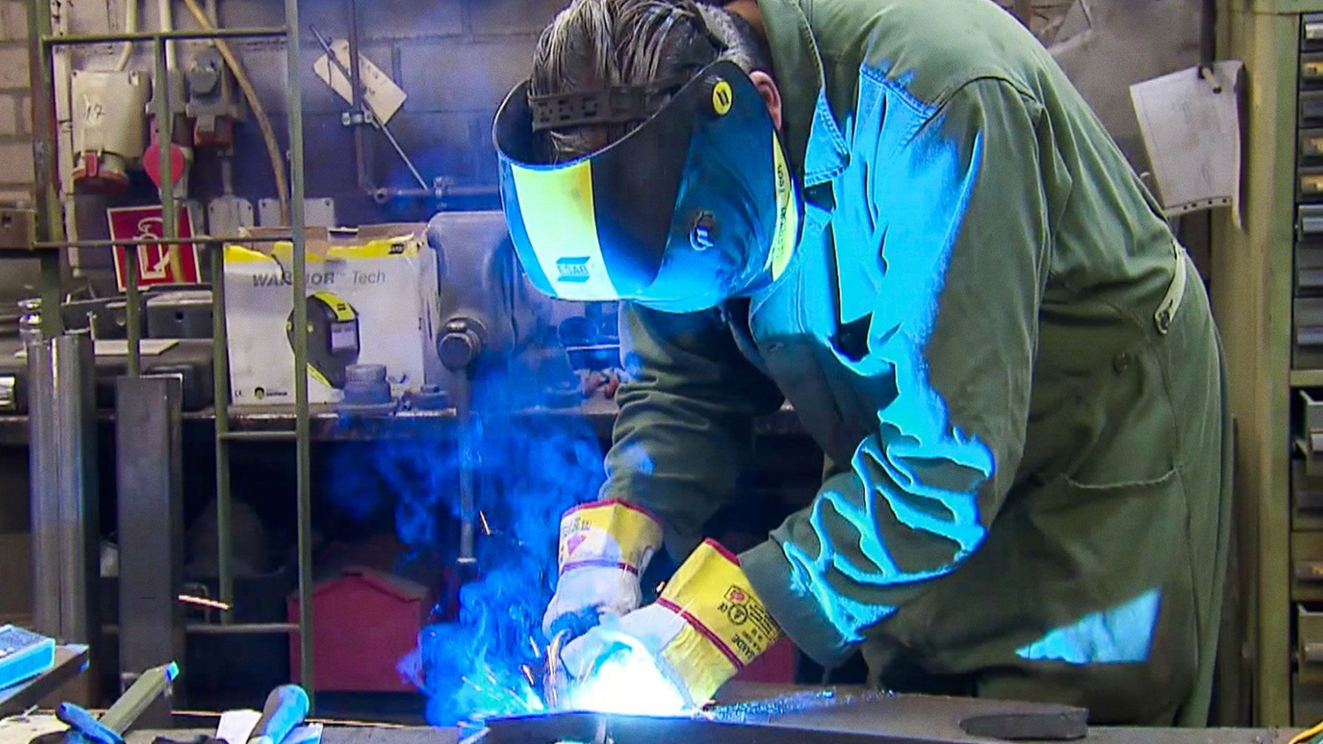 Geschweißt und zugenäht