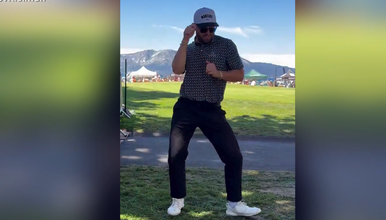 NFL-Star begeistert Fans mit Tanzeinlage beim Golf