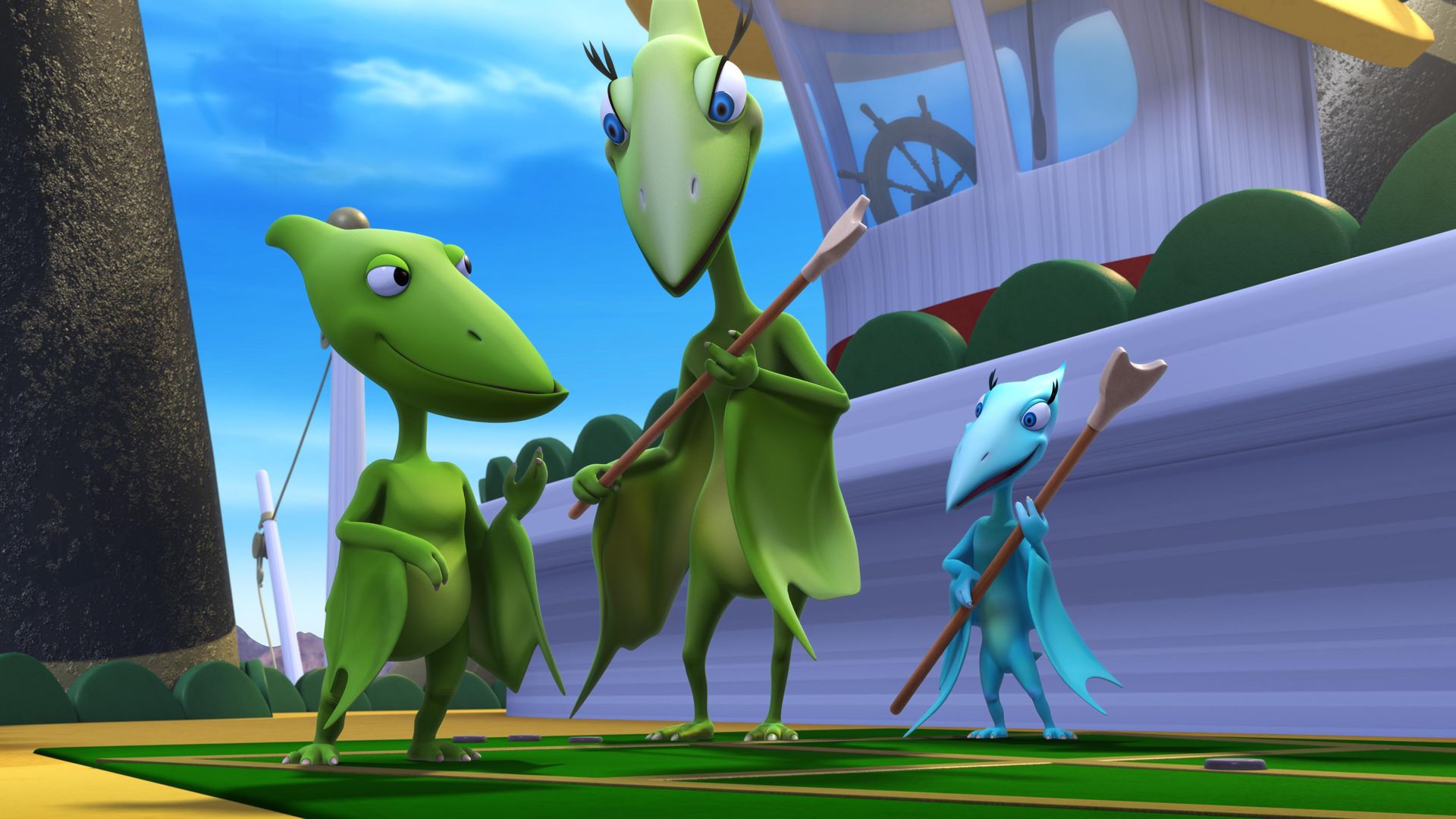 Die Fahrt mit dem Flussdampfer (1+2)