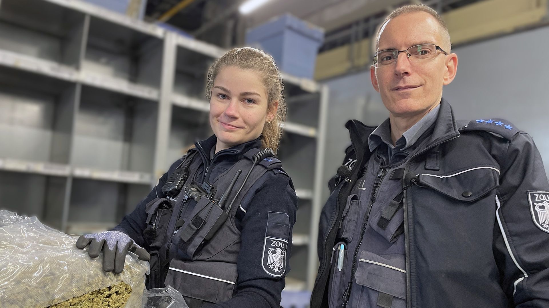 Thema u.a.: Drogenfund bei Zoll Großkontrolle