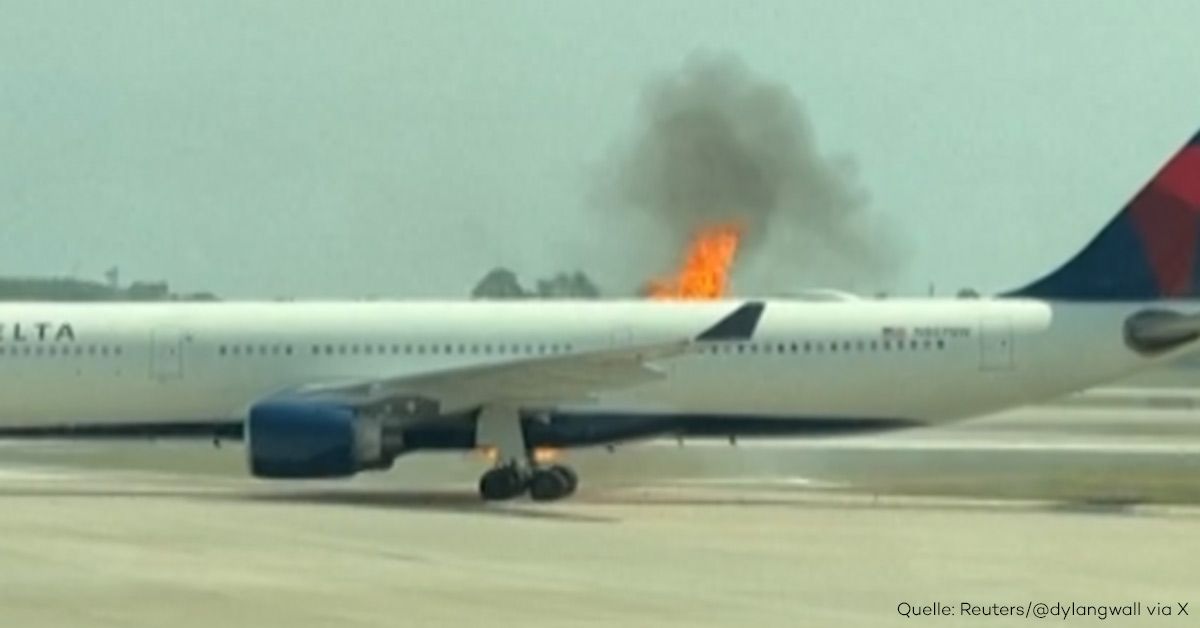 282 Passagiere aus brennendem Flugzeug evakuiert