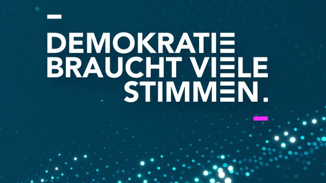 Aktion "Demokratie braucht viele Stimmen"