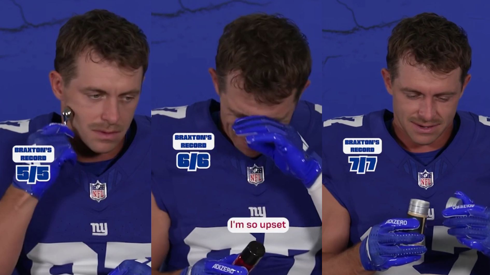 NFL: Giants-Star räumt bei Beauty-Quiz ab - und staunt selbst!