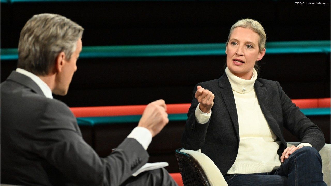 In Talkshow: Alice Weidel teilt gegen Friedrich Merz aus