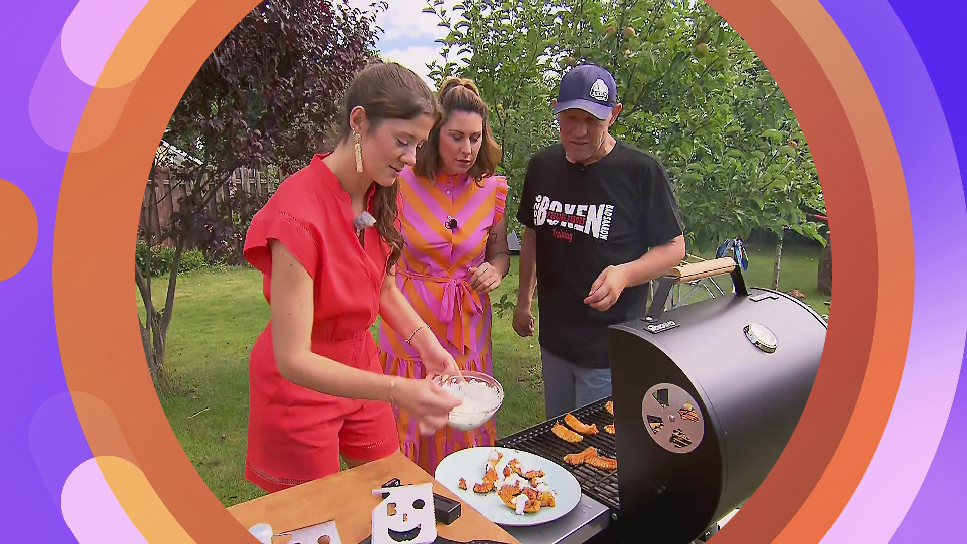 Grillen mit Gartenpraktikant Axel Schulz