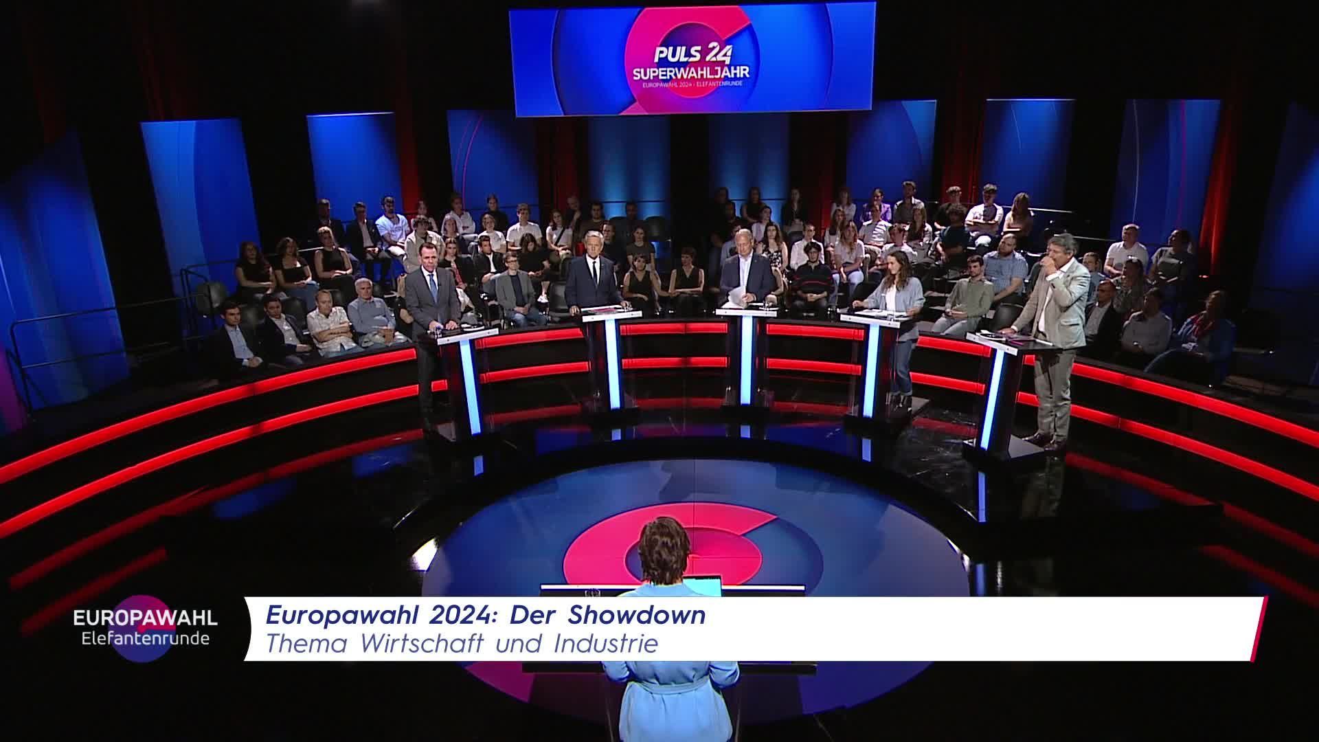 Die Elefantenrunde zur Europawahl 2024