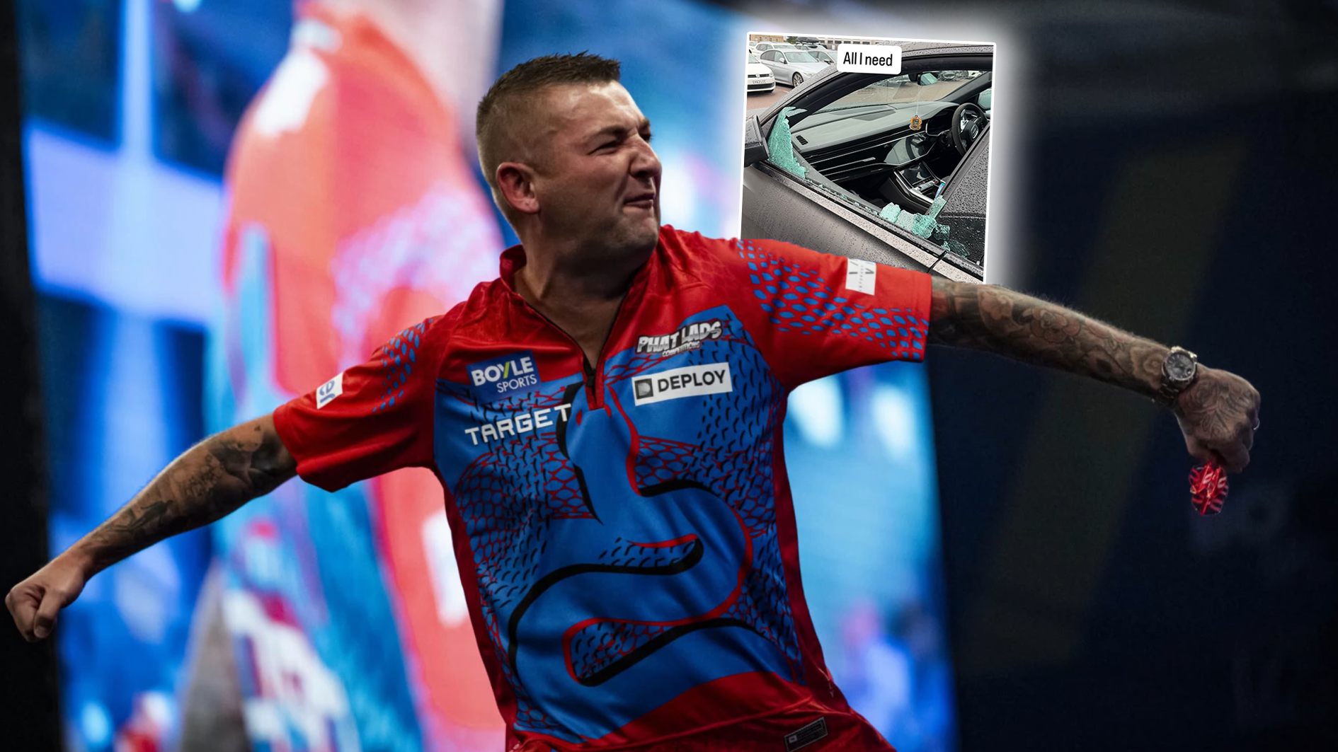 Böse Überraschung für Aspinall: Darts-Profi wütet auf Instagram