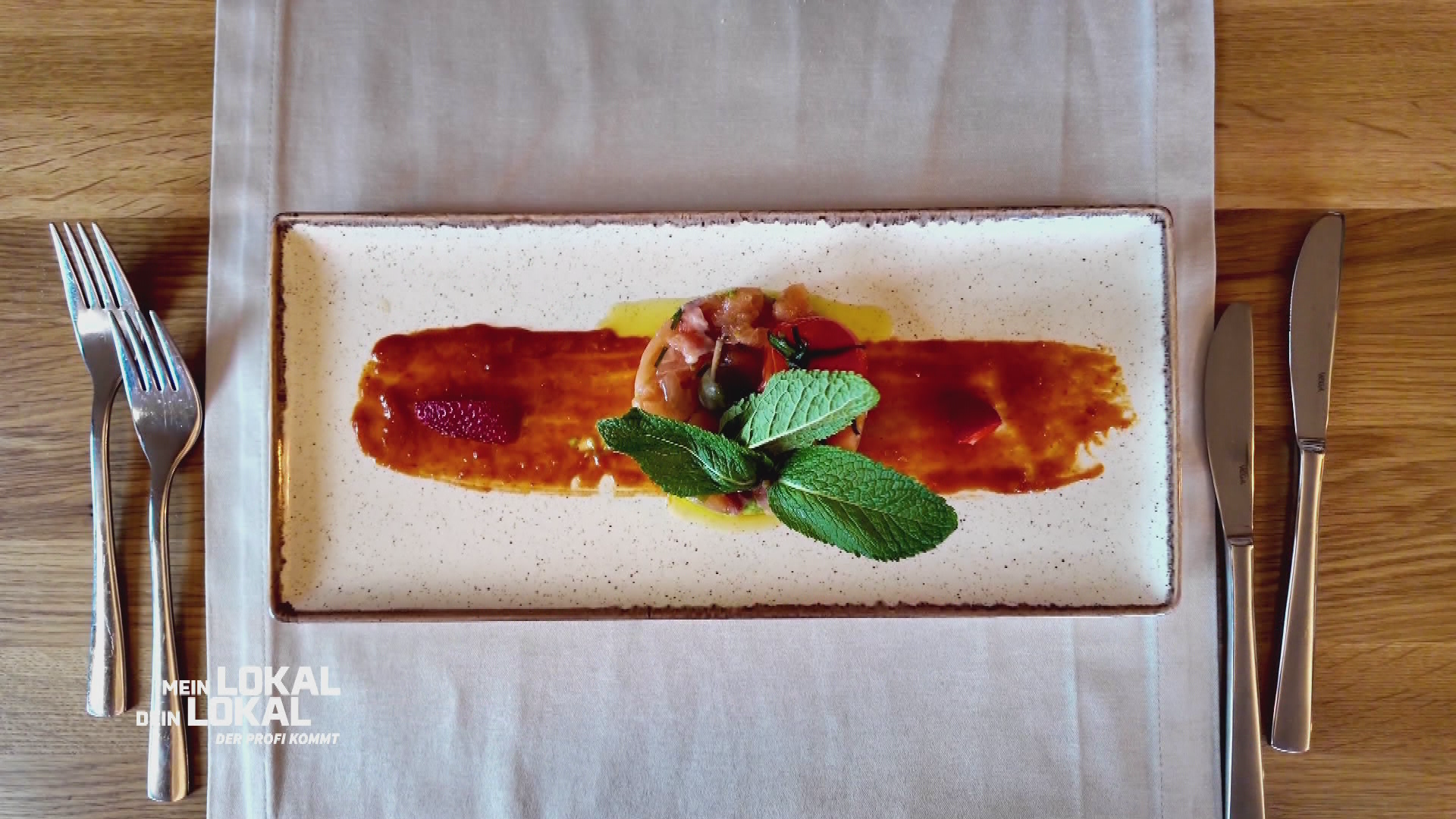 Die mediterranen Vorspeisen werden extravagant im Restaurant „Fux“ serviert!