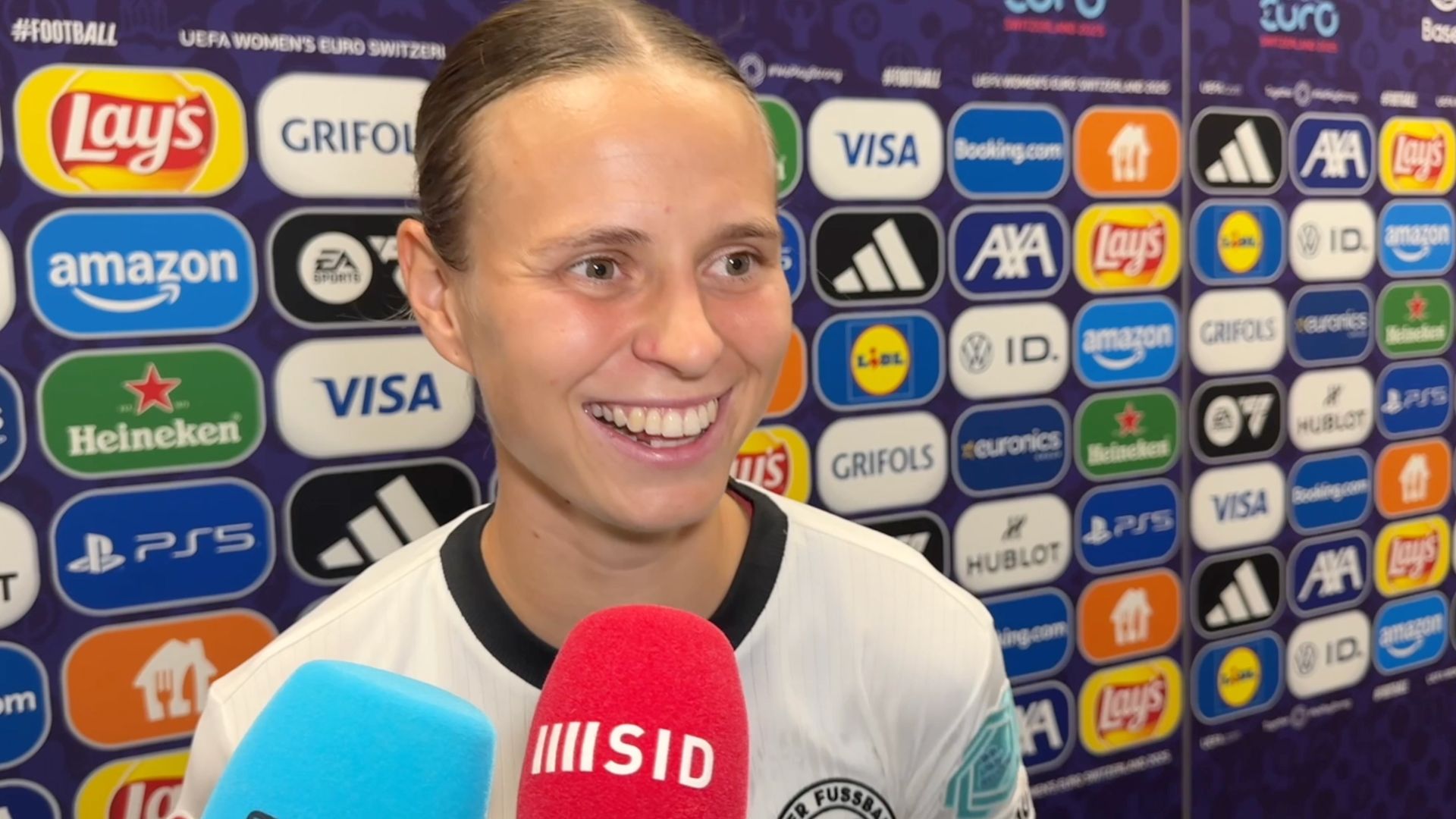 Frauen-EM: Klara Bühl scherzt mit Blick auf Spanien