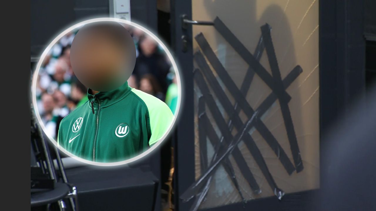 Relegation: Wolfsburg-Star demoliert Kabinentür