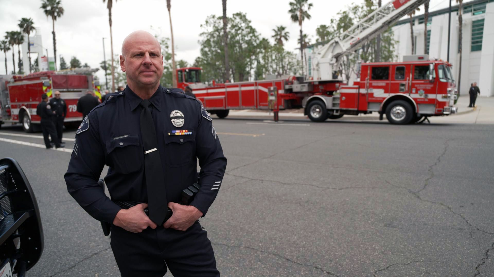 Ehrengarde für einen verunglückten Kollegen