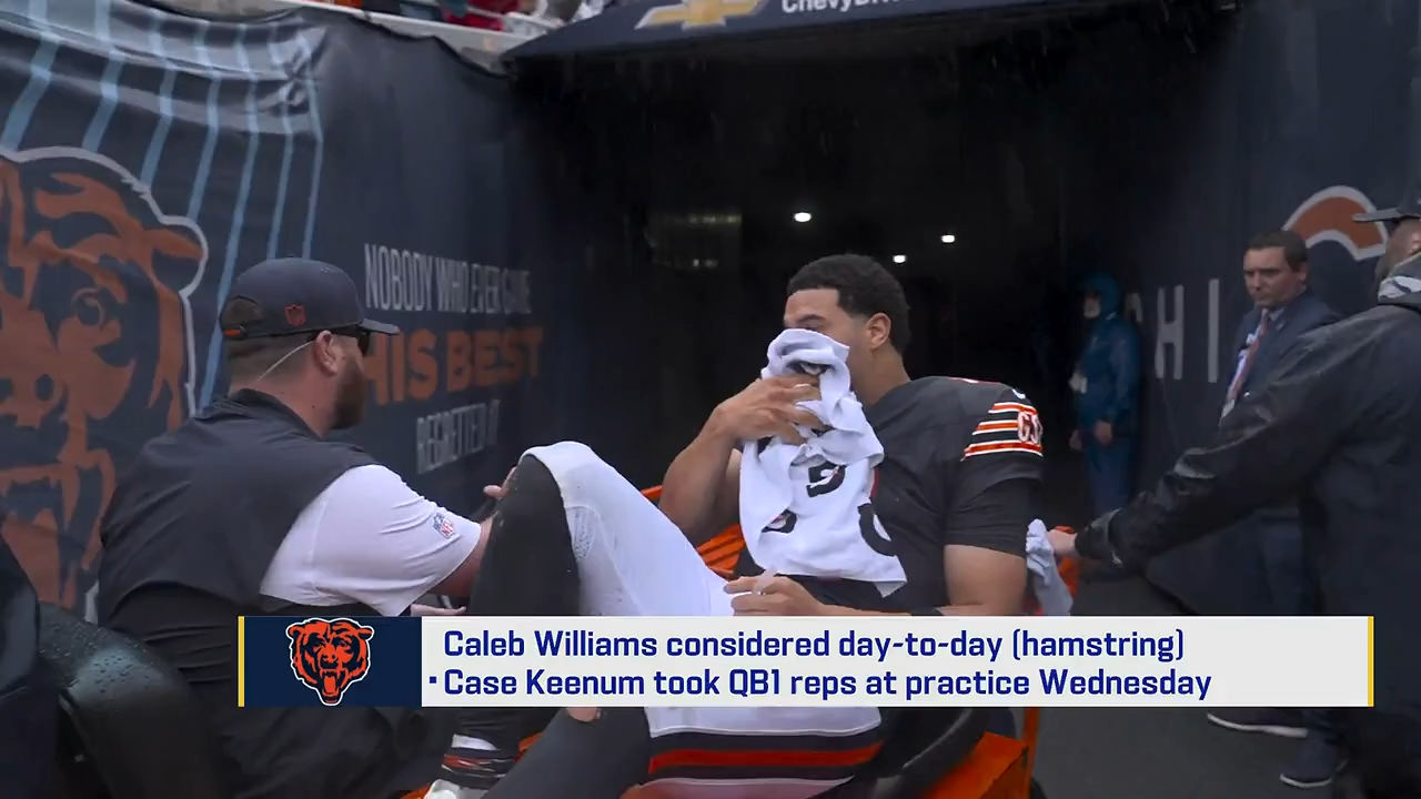 NFL: Caleb Williams mit Blitz-Comeback? Die QB-Situation der Bears