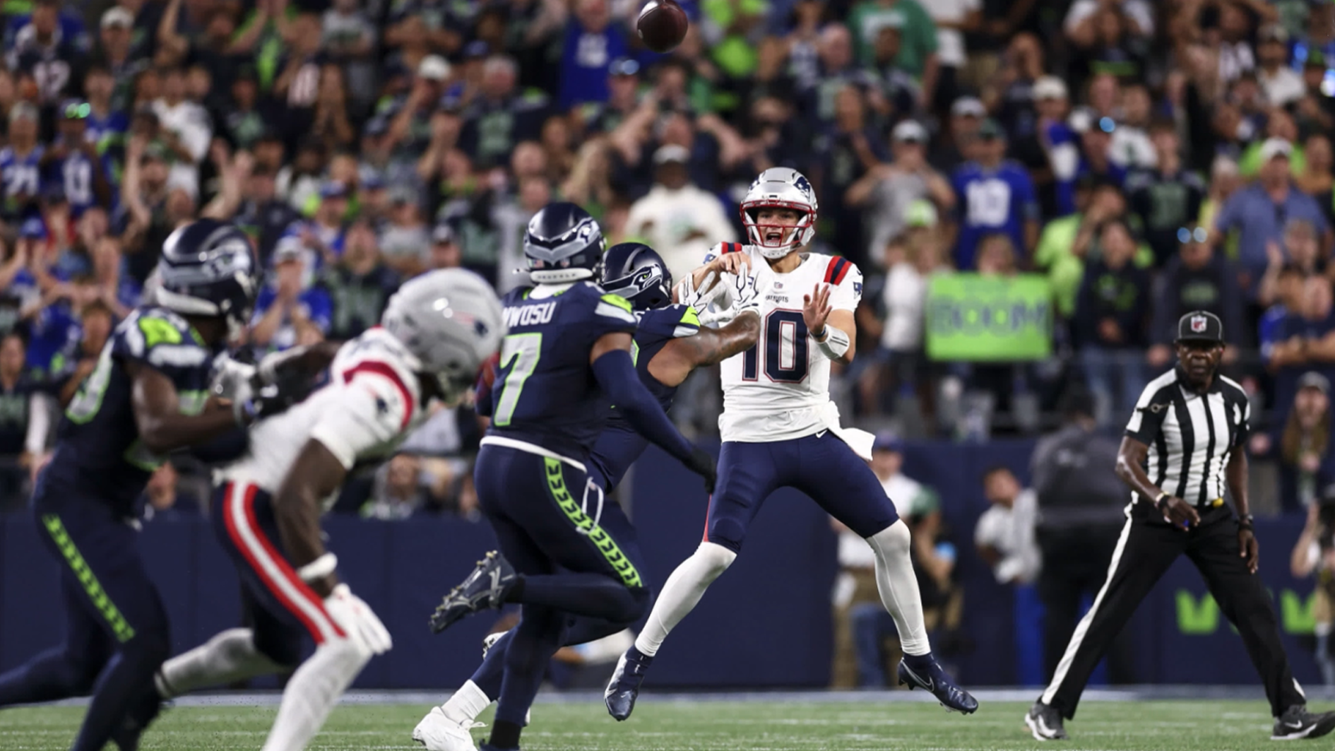 NFL: Drake Maye im Kreuzfeuer - Netz reagiert gnadenlos nach Patzer