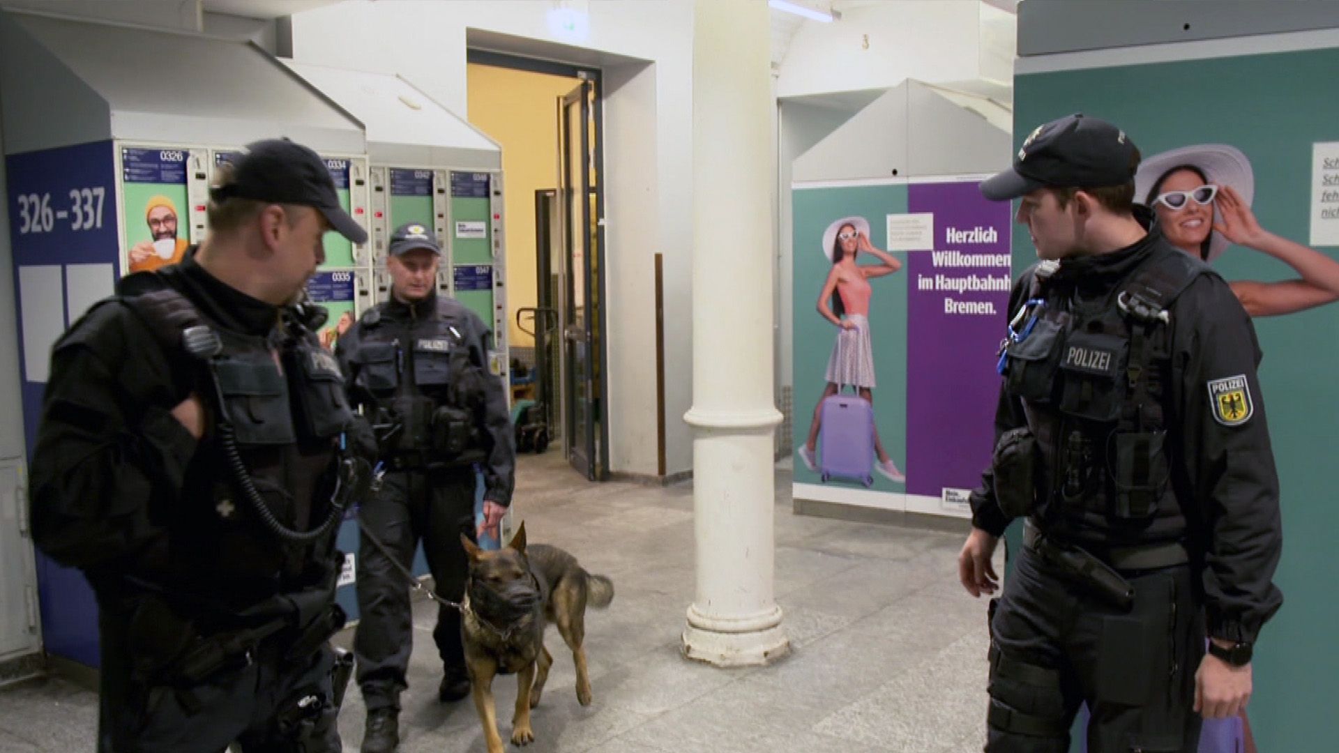 Themen u. a.: Auf Streife mit der Bundespolizei am Bremer Hauptbahnhof