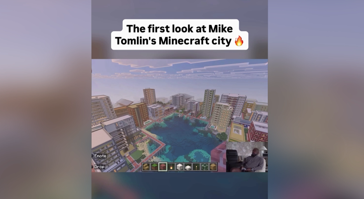 NFL: Ex-Coach Tomlin baut 12 Jahre an Minecraft-Stadt