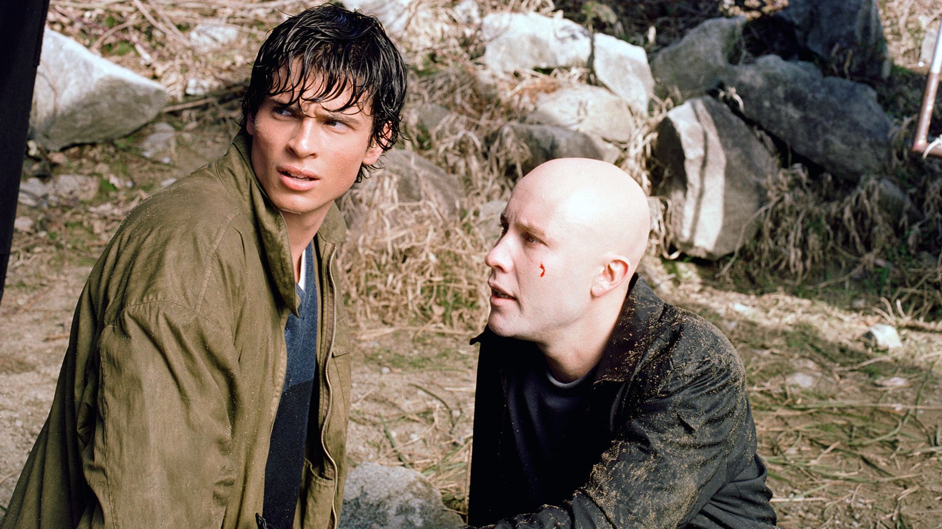 Clark Kent und Lex Luthor in der ersten Folge von Smallville