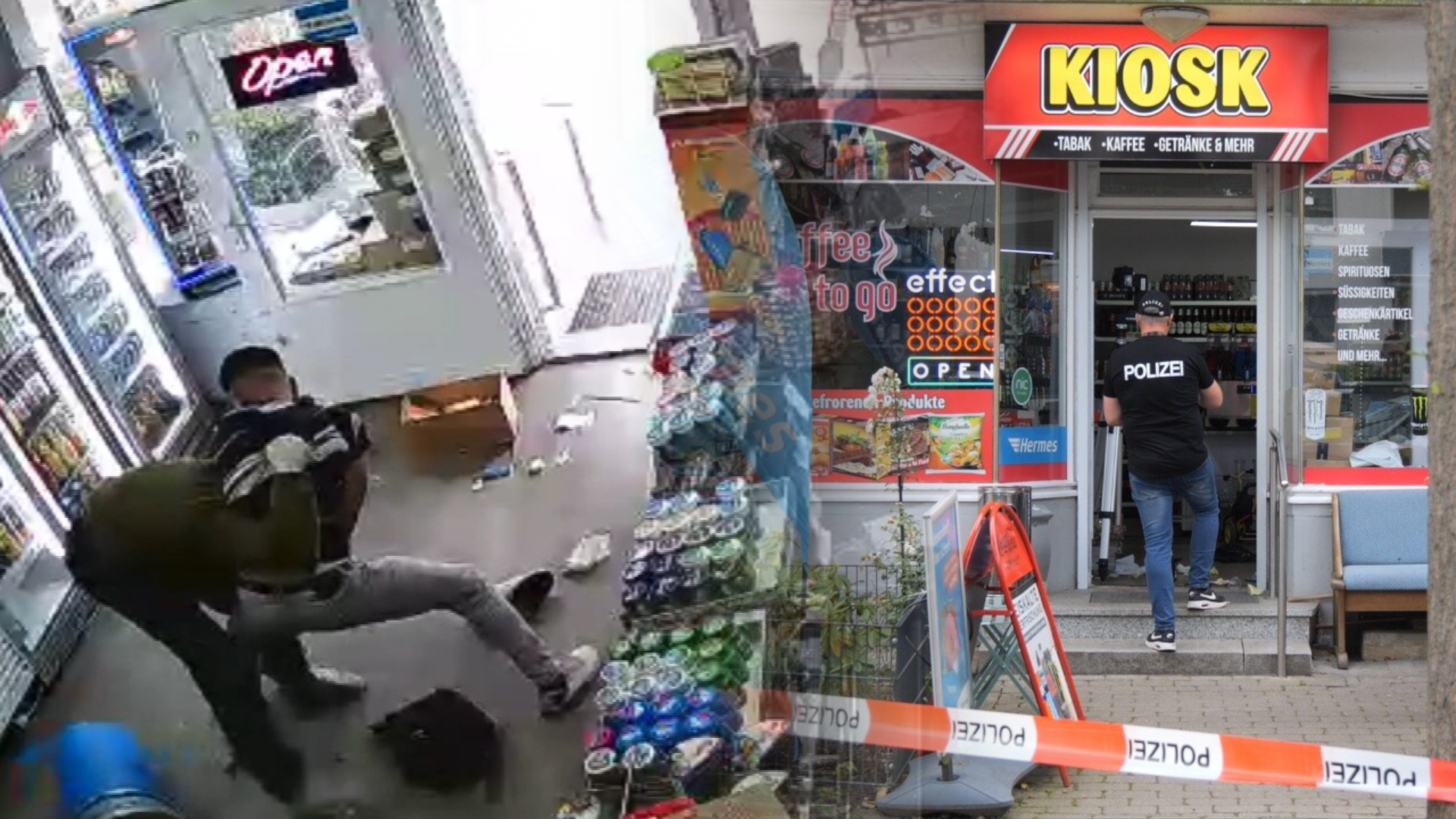Kioskbesitzer schlägt Angreifer in die Flucht
